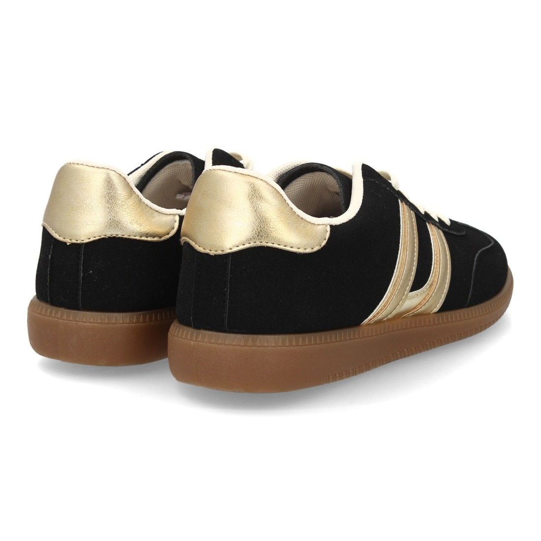 Zapatillas deportivas mujer casual efecto ante con cordones - Imagen 5