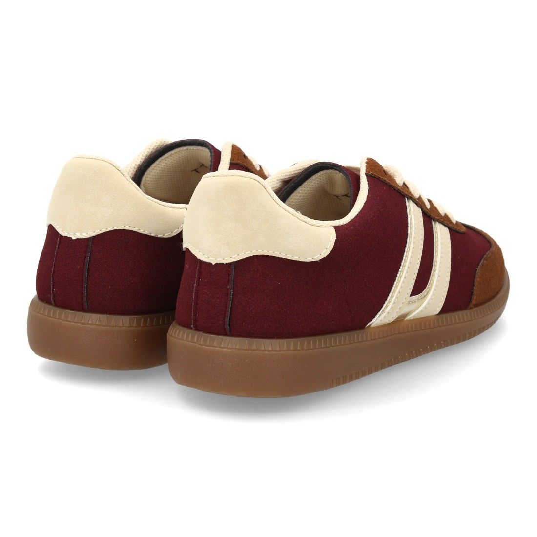 Zapatillas deportivas mujer casual efecto ante con cordones - Imagen 5