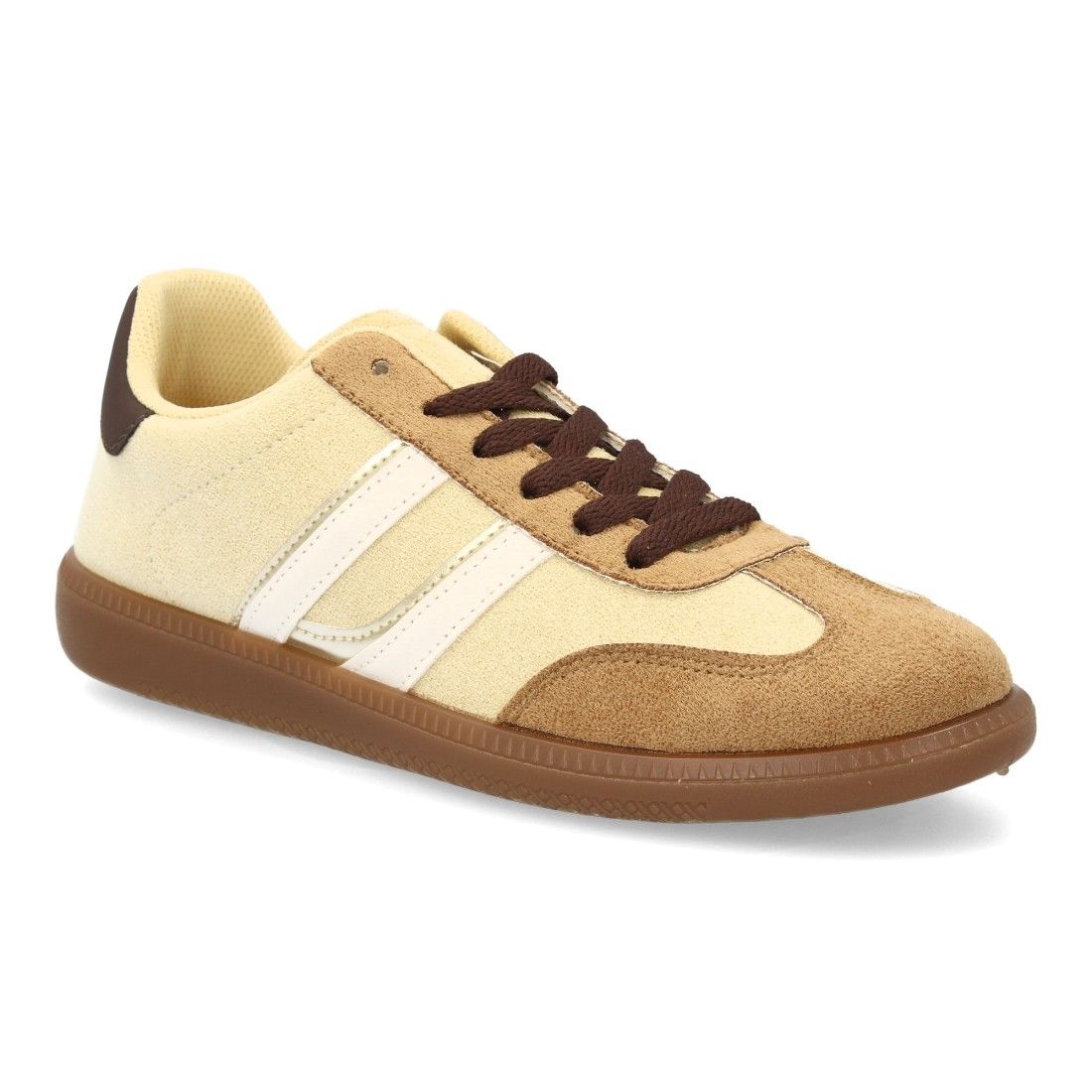 Zapatillas deportivas mujer casual efecto ante con cordones - Imagen 3