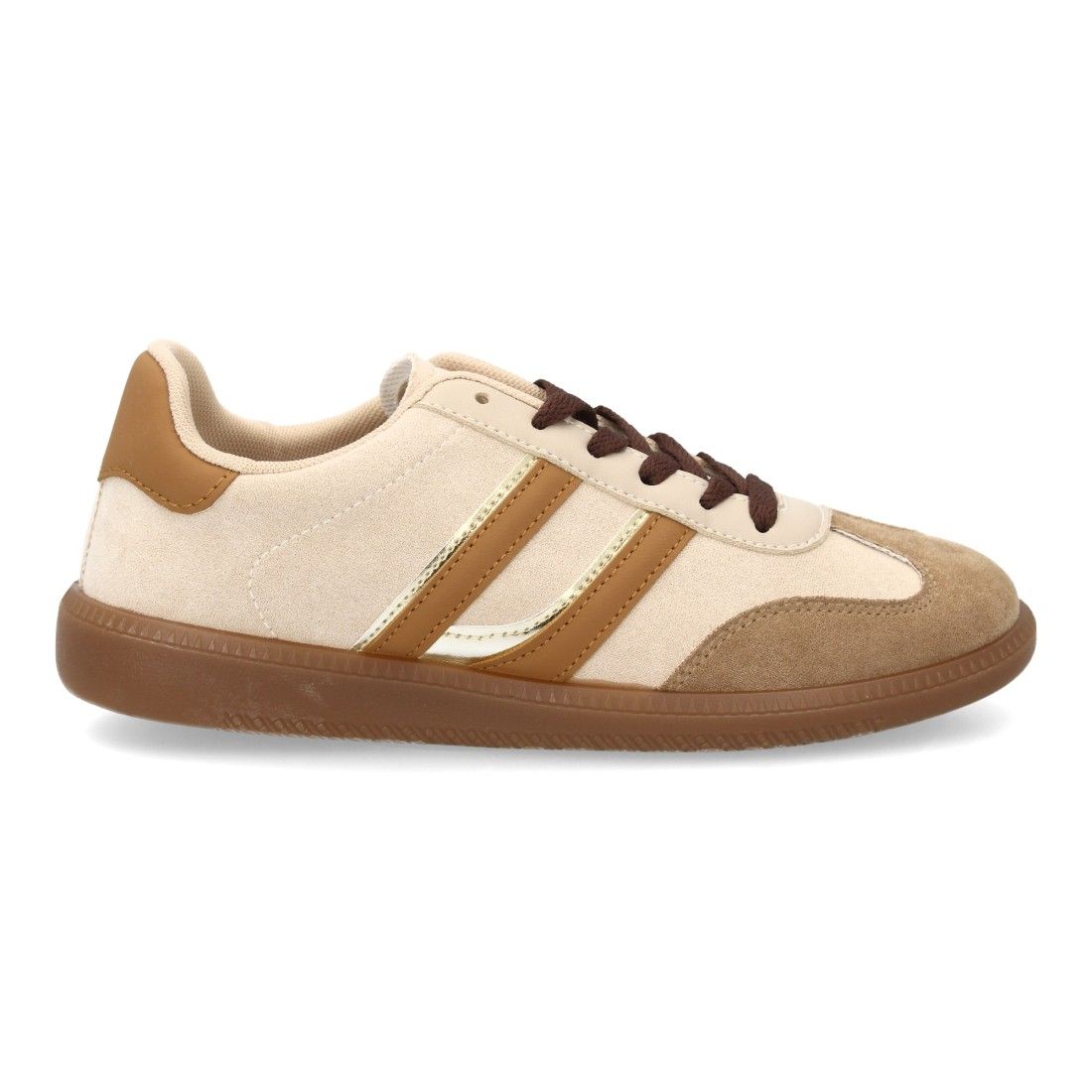 Zapatillas deportivas mujer casual efecto ante con cordones - Imagen 2