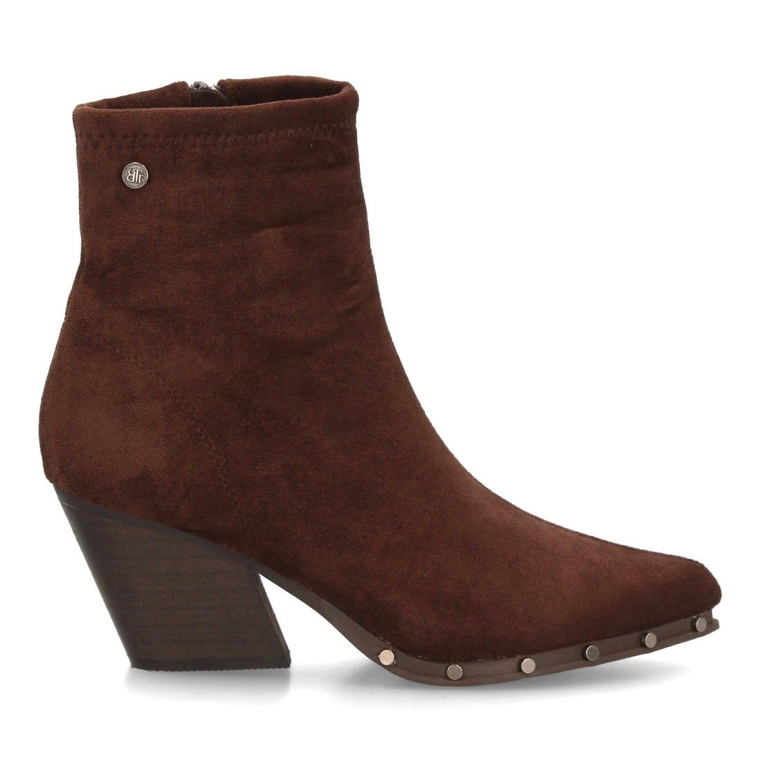 Botin de mujer con tacon y tachuelas. - Imagen 2