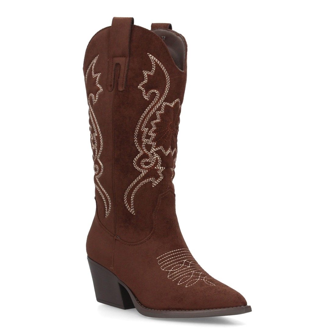Bota cowboy de caña alta con bordados - Imagen 3