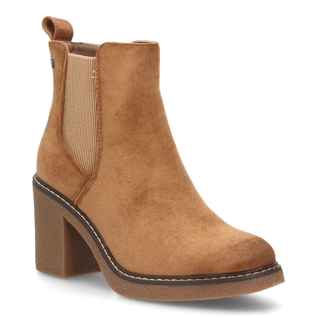 Botines Chelsea Mujer Negros con Plataforma y Tacón Ancho - Imagen 3
