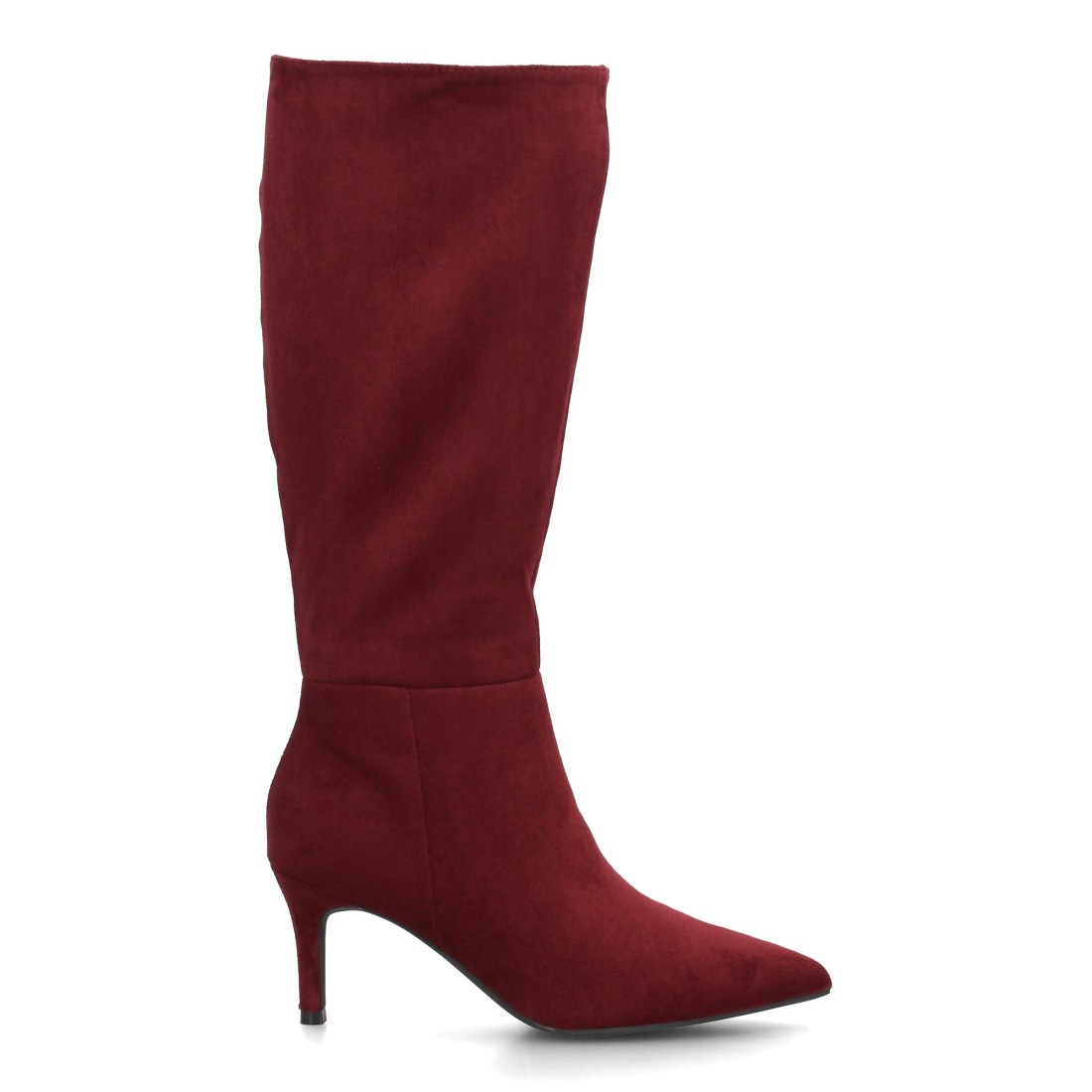 Botas Altas de Mujer Efecto Ante con Tacón y punta fina - Imagen 2