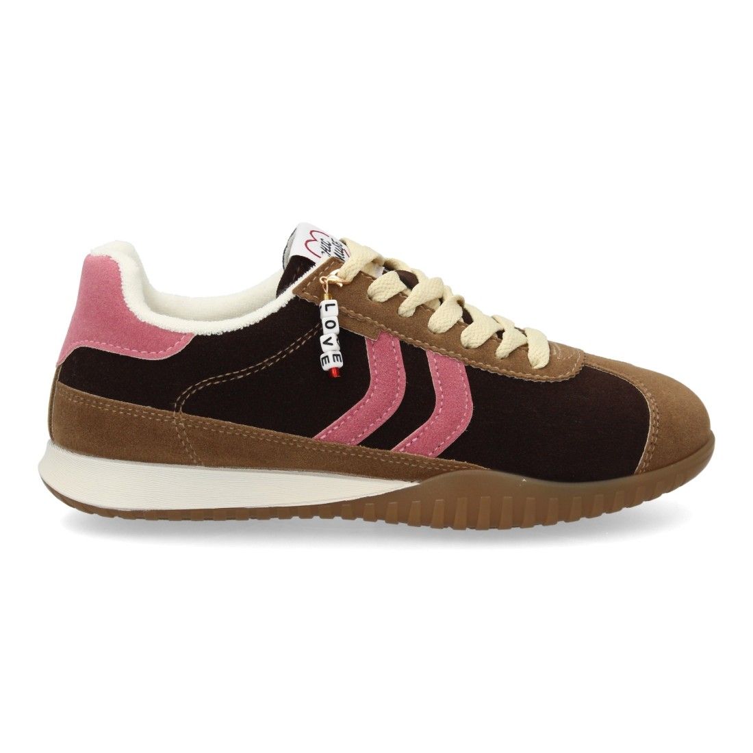 Zapatillas Mujer Casual Ante con Cordones y Detalle Sneakers Retro - Imagen 2