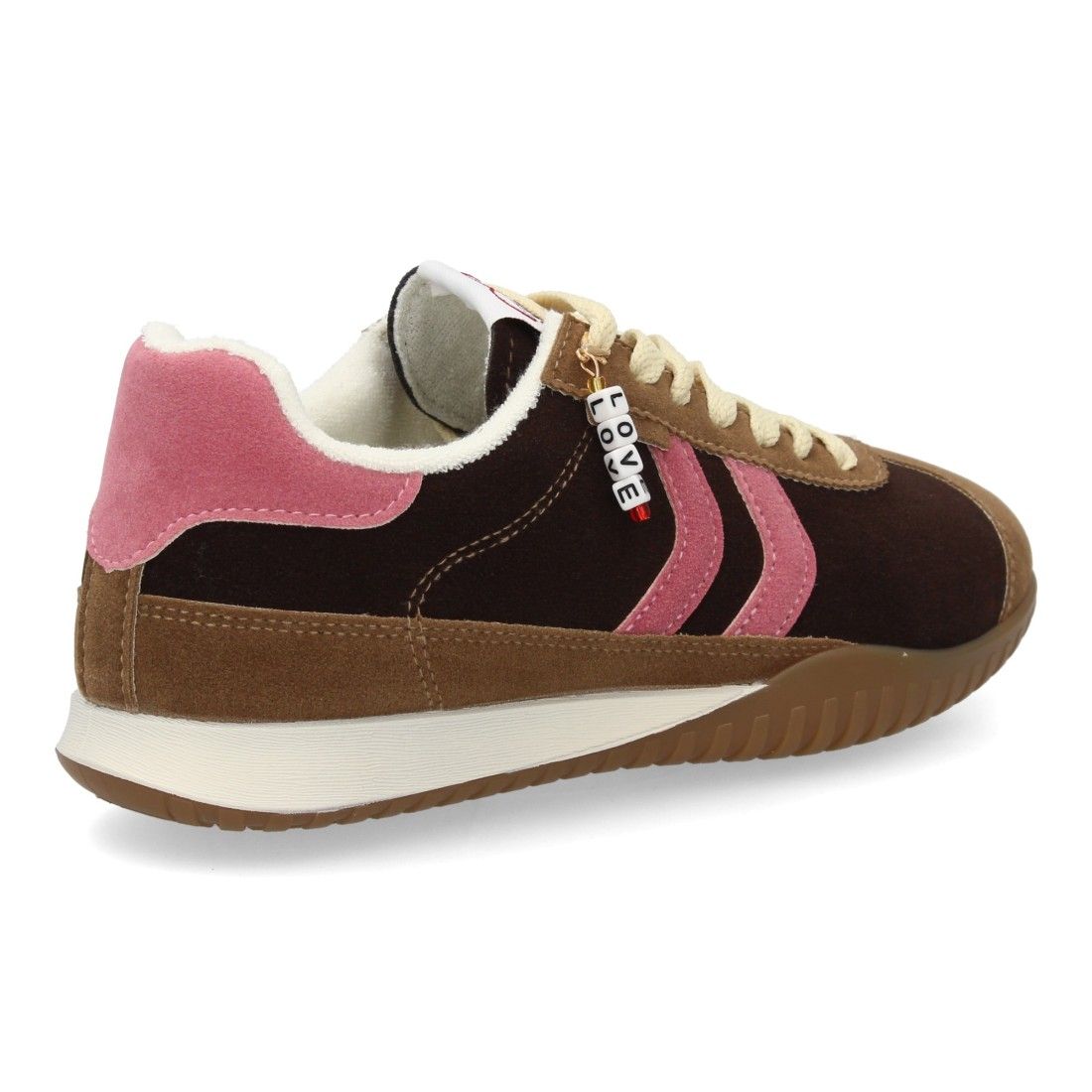 Zapatillas Mujer Casual Ante con Cordones y Detalle Sneakers Retro - Imagen 4