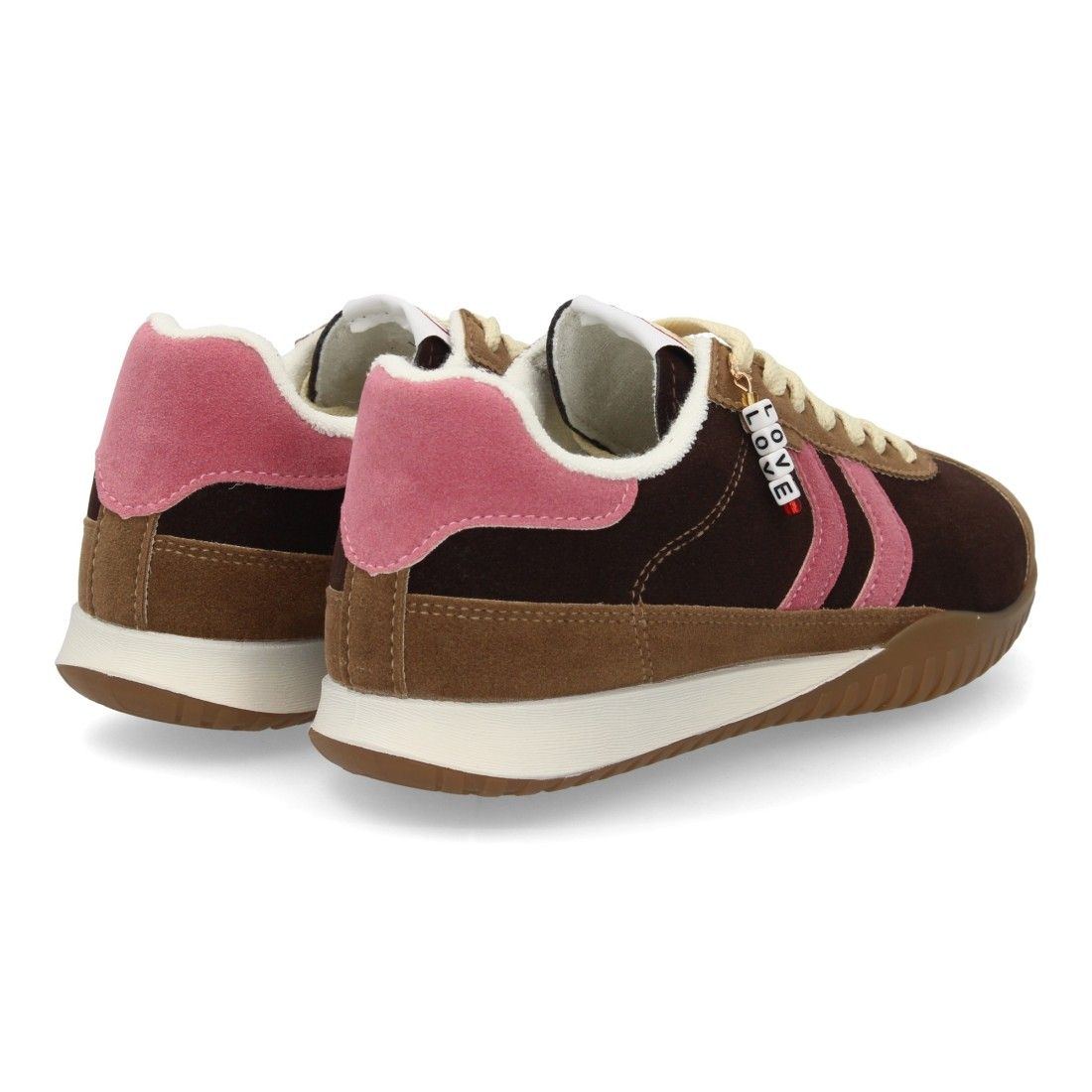 Zapatillas Mujer Casual Ante con Cordones y Detalle Sneakers Retro - Imagen 5