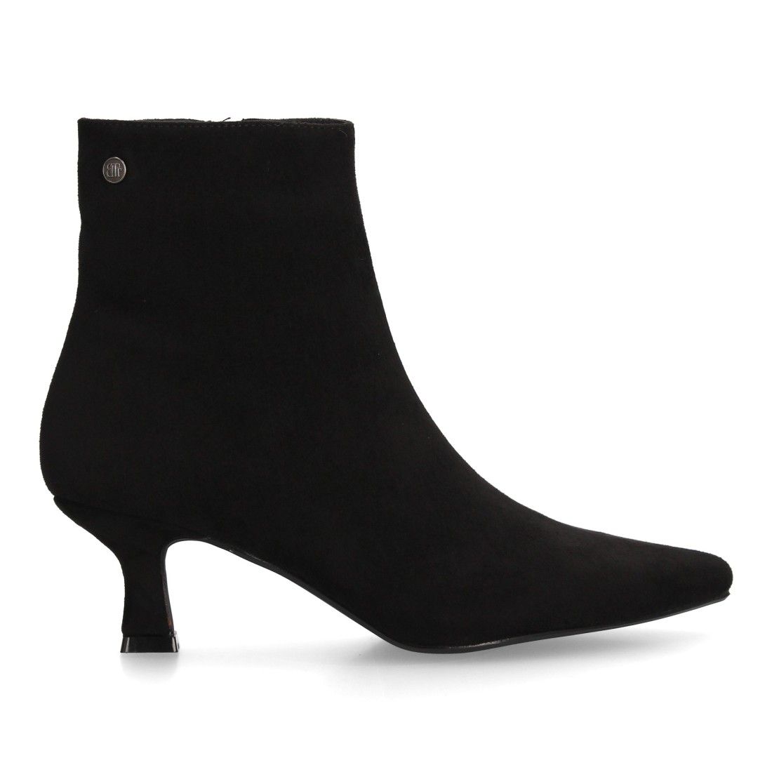 Botín elegante de tacón bajo con cremallera para mujer. - Imagen 2