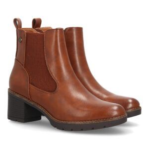 Botines de mujer estilo Chelsea con diseño clásico y paneles laterales