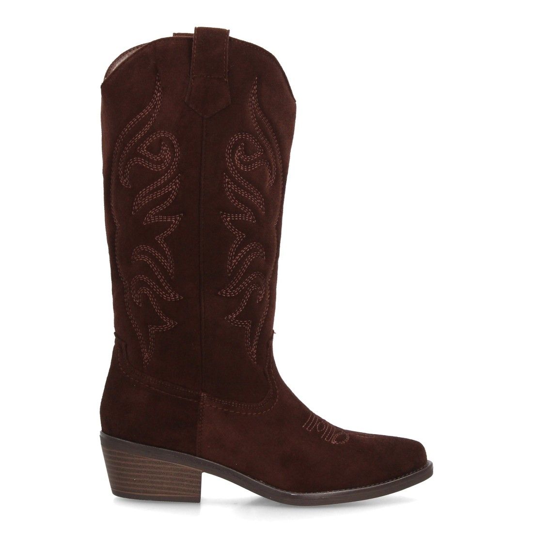 Botas altas cowboy con bordados western y tacón comodo - Imagen 2