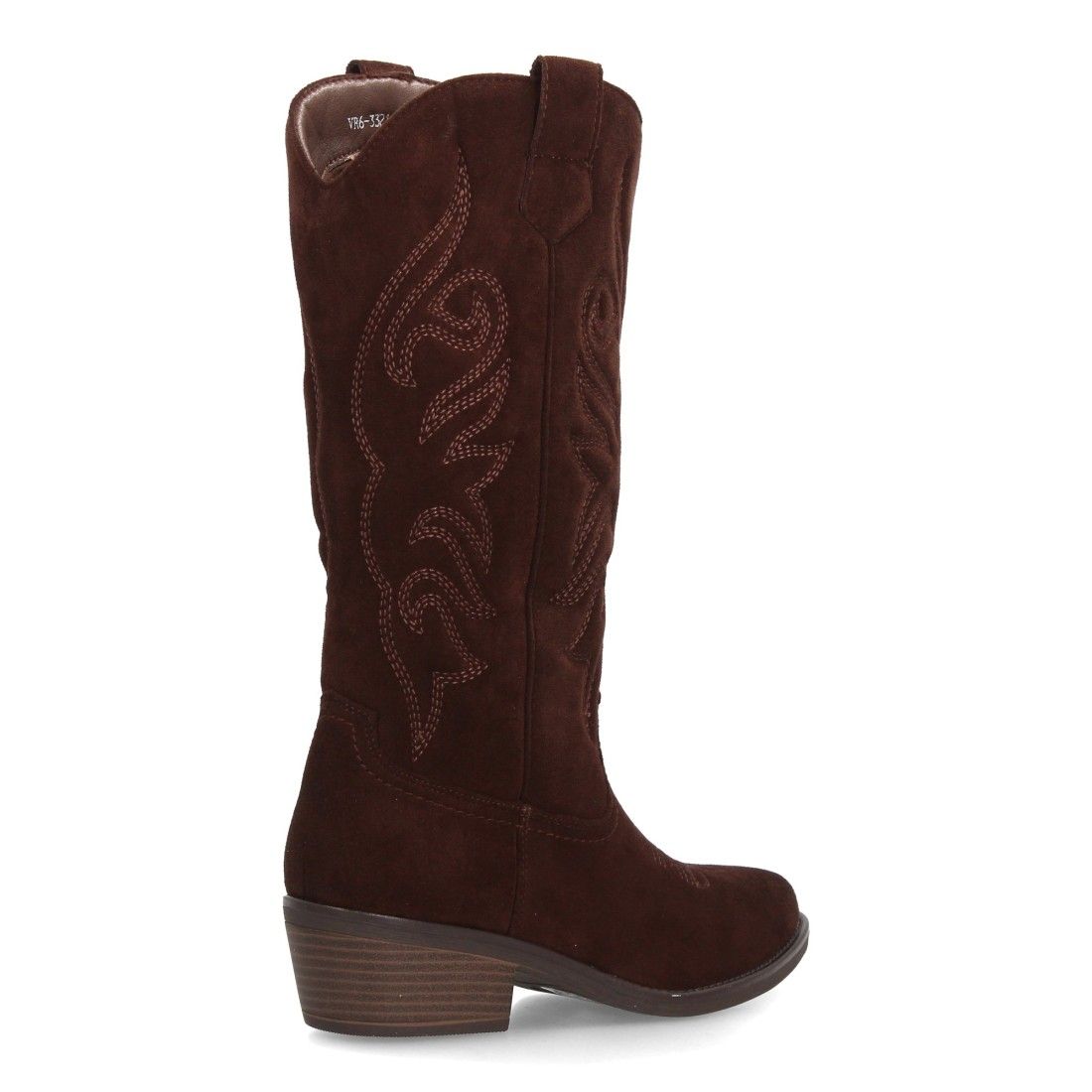Botas altas cowboy con bordados western y tacón comodo - Imagen 4