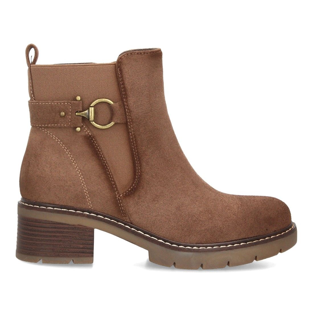 Botines para mujer con hebilla y tacón - Imagen 2