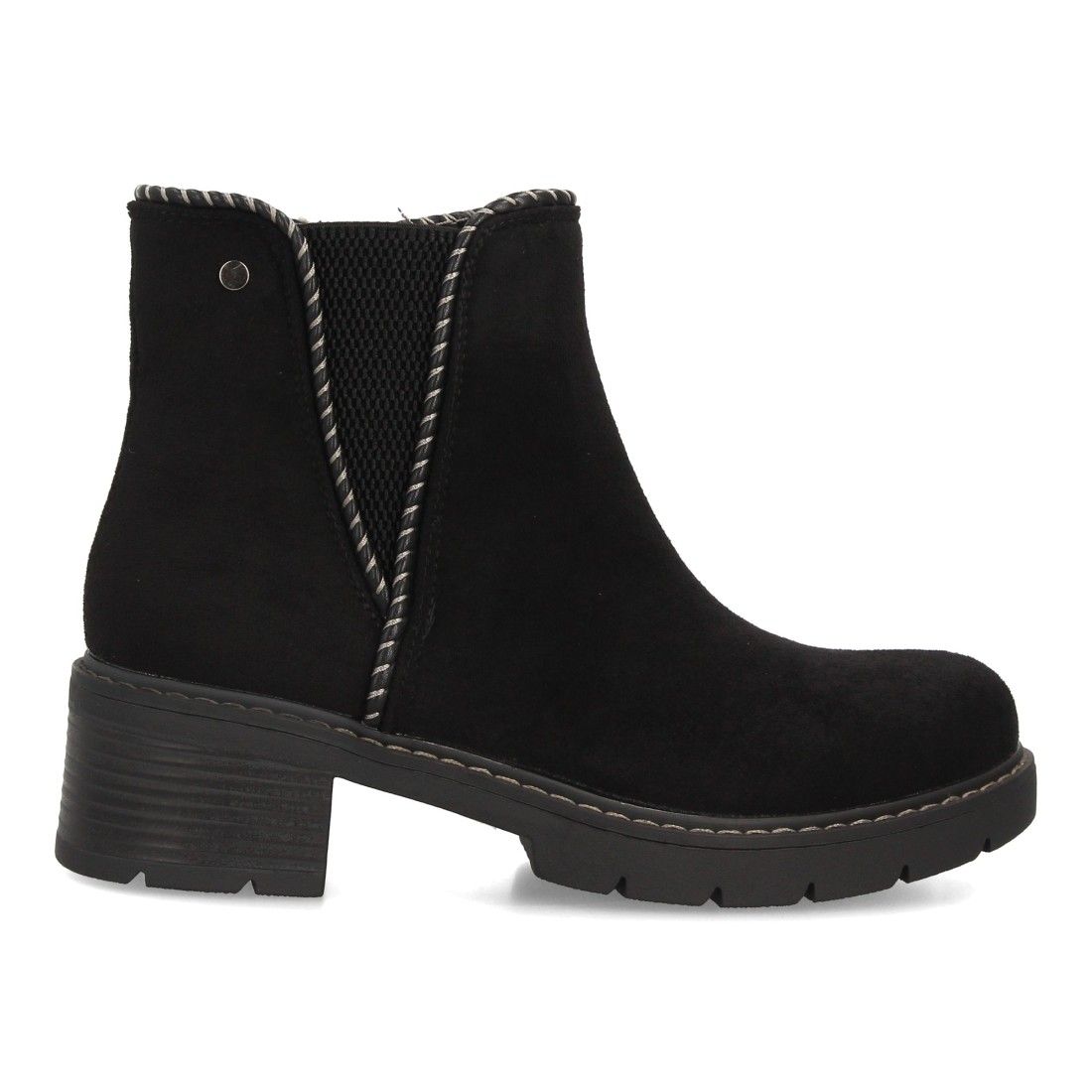 Botines casual con ribete trenzado para mujer - Imagen 2