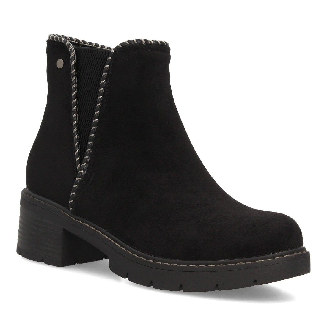 Botines casual con ribete trenzado para mujer - Imagen 3