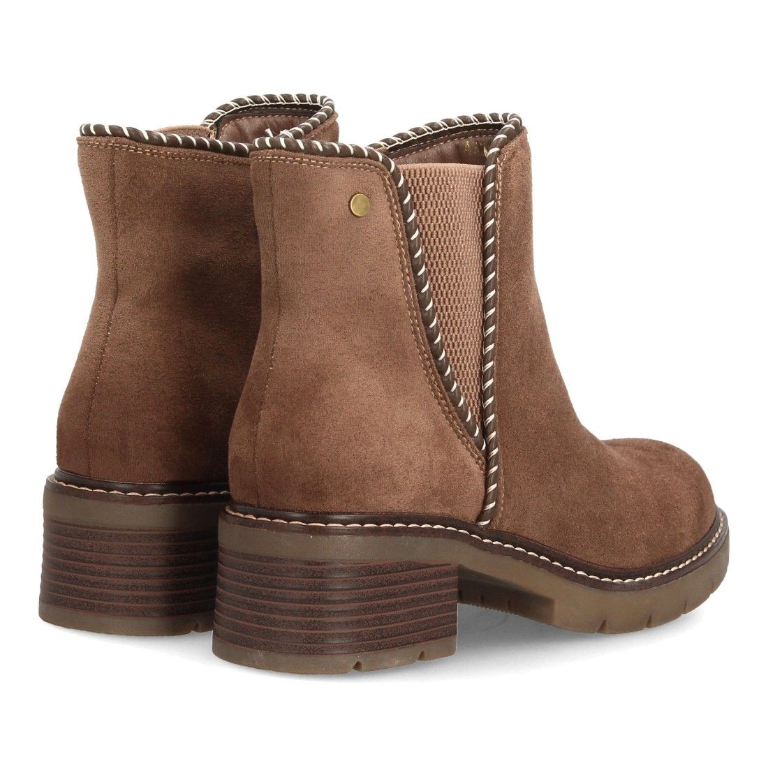 Botines casual con ribete trenzado para mujer - Imagen 5