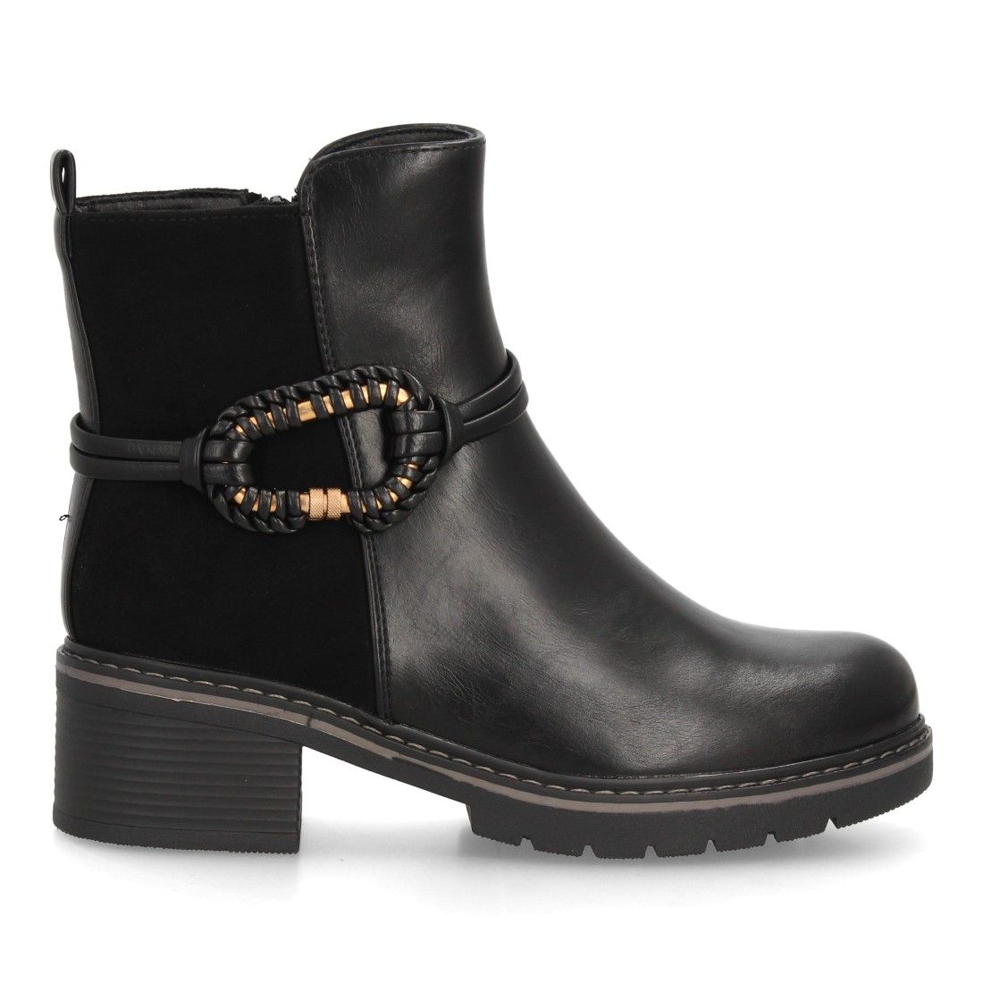 Botines casual para mujer con mosquetón trenzado - Imagen 2
