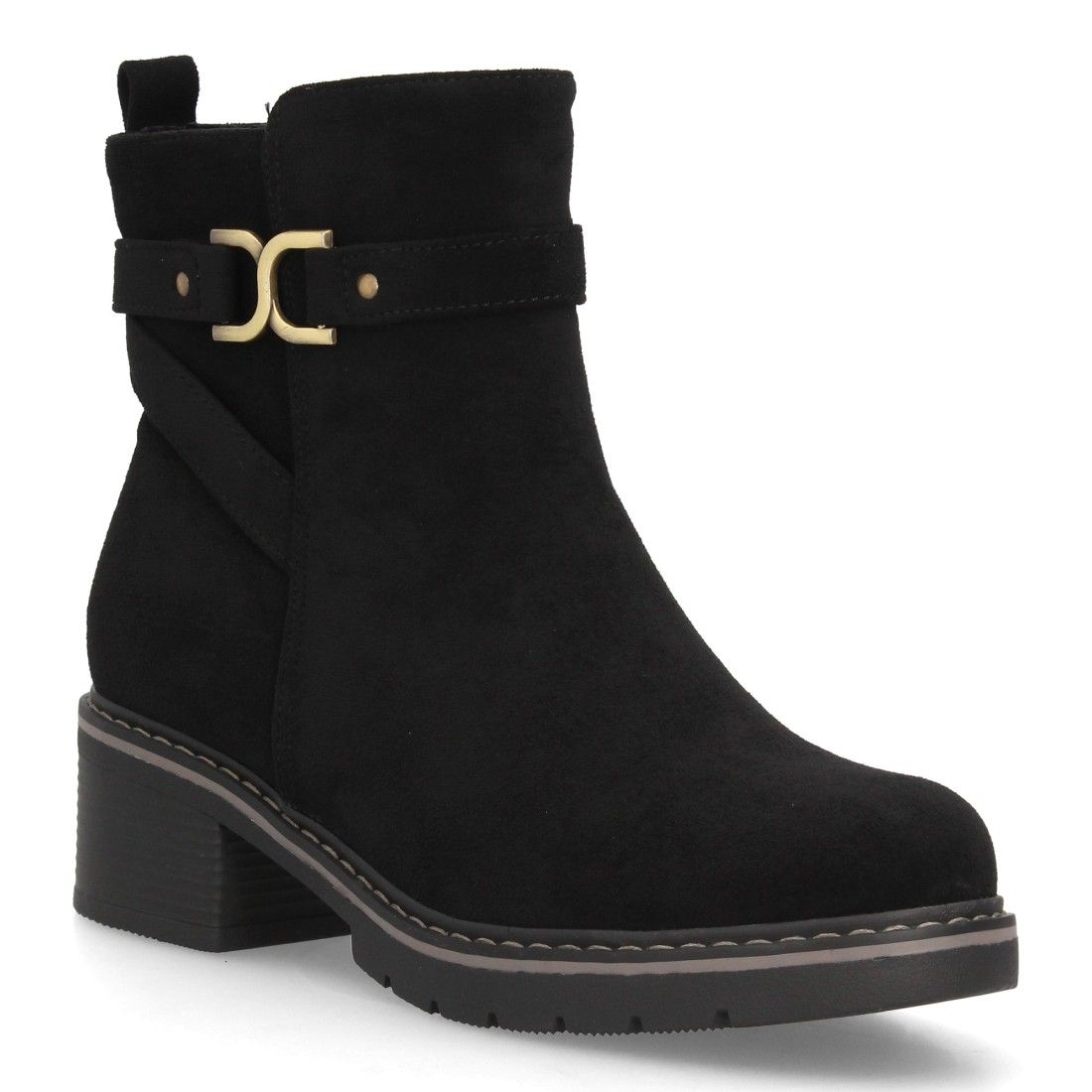 Botines para mujer con detalle metálico decorativo - Imagen 3