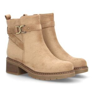 Botines para mujer con detalle metálico decorativo
