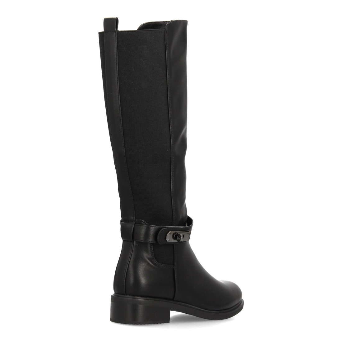 Botas altas elásticas estilo hípica — 2558 — Negro - Imagen 4