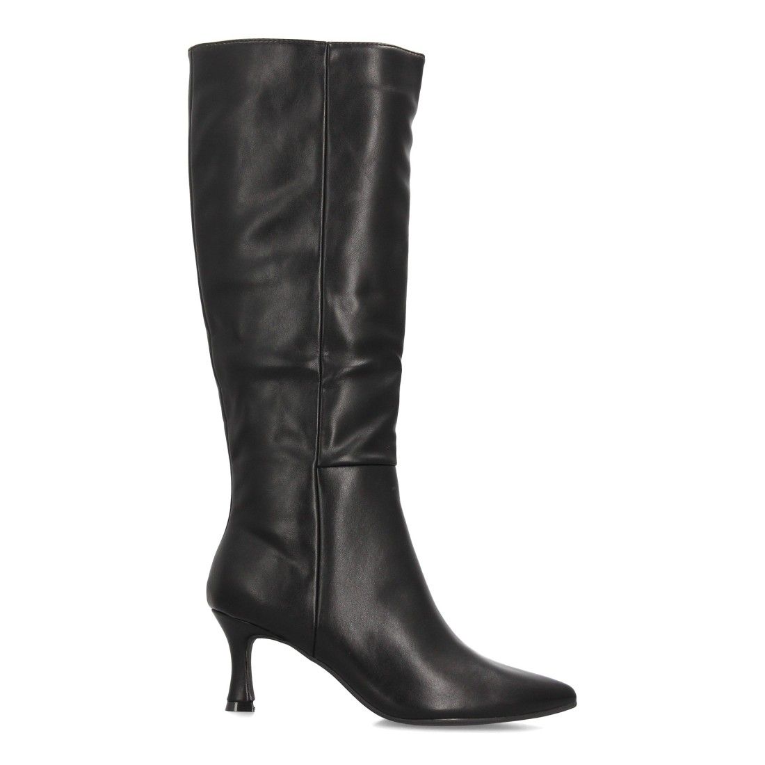 Botas altas elegantes de tacón fino para mujer — FZ553 — Negro - Imagen 2