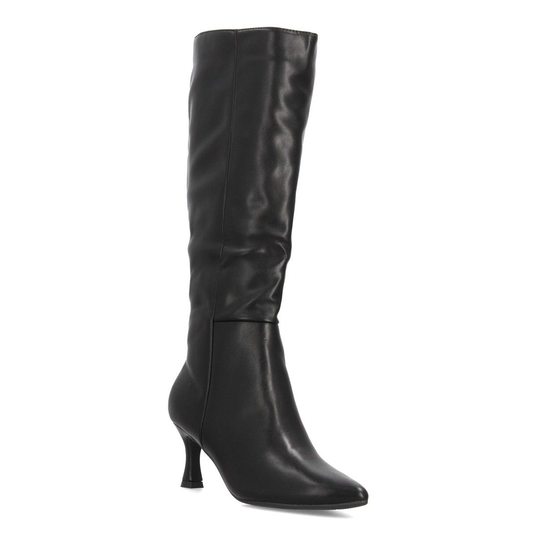Botas altas elegantes de tacón fino para mujer — FZ553 — Negro - Imagen 3
