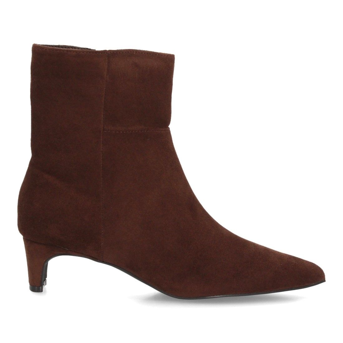 Botines de ante elegantes de tacón bajo femenino — XQ1010 — Marrón - Imagen 2