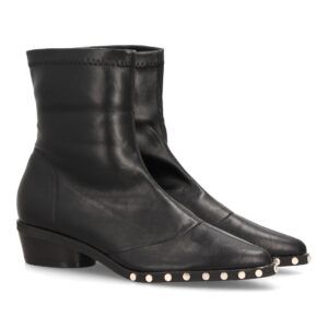 Botines de mujer con tachuelas decorativas — DB-6166 — Negro