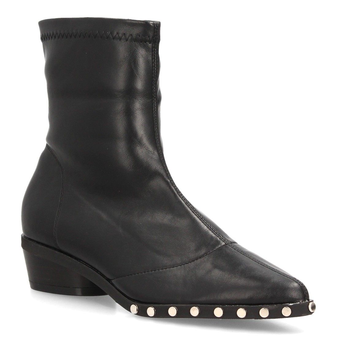 Botines de mujer con tachuelas decorativas — DB-6166 — Negro - Imagen 3