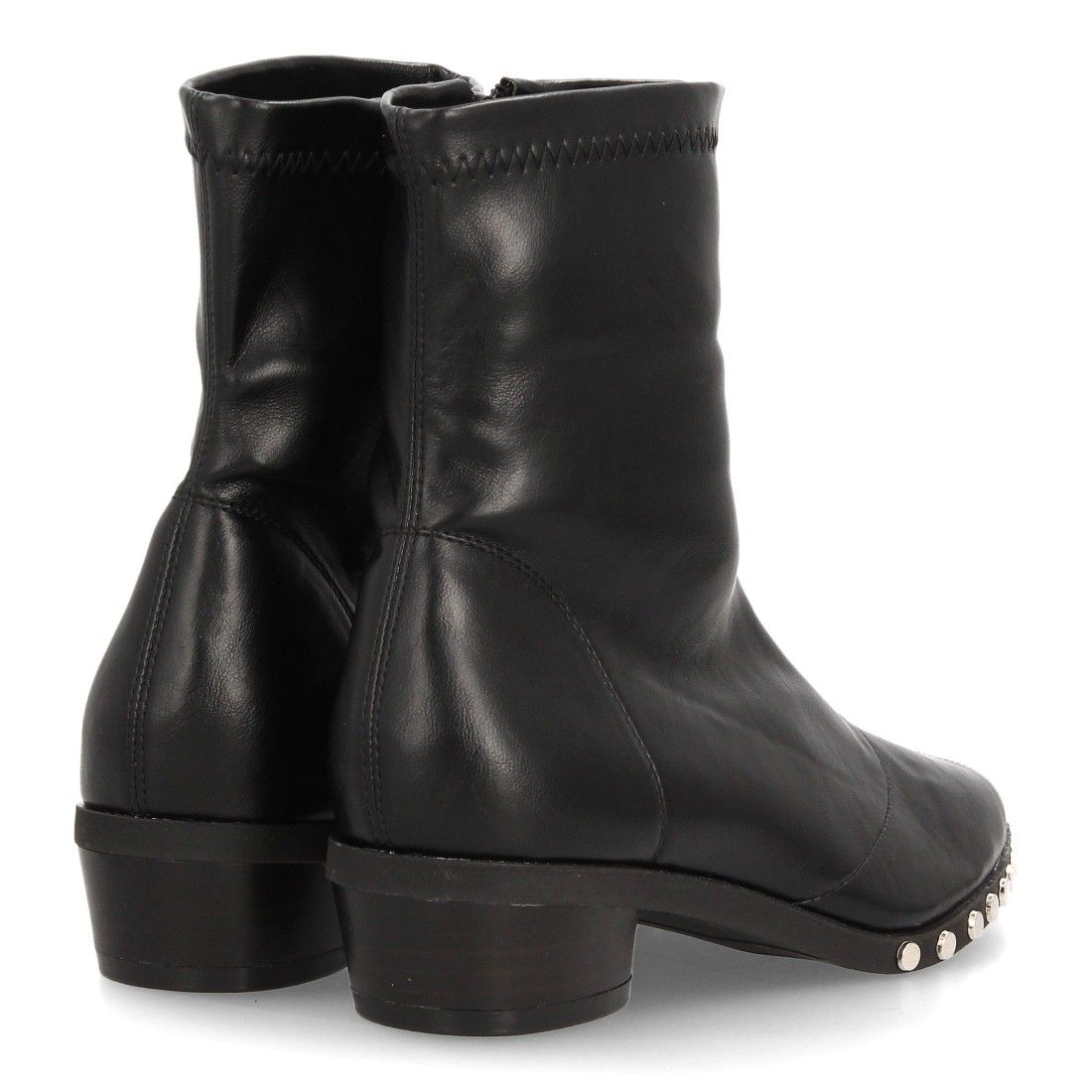 Botines de mujer con tachuelas decorativas — DB-6166 — Negro - Imagen 5