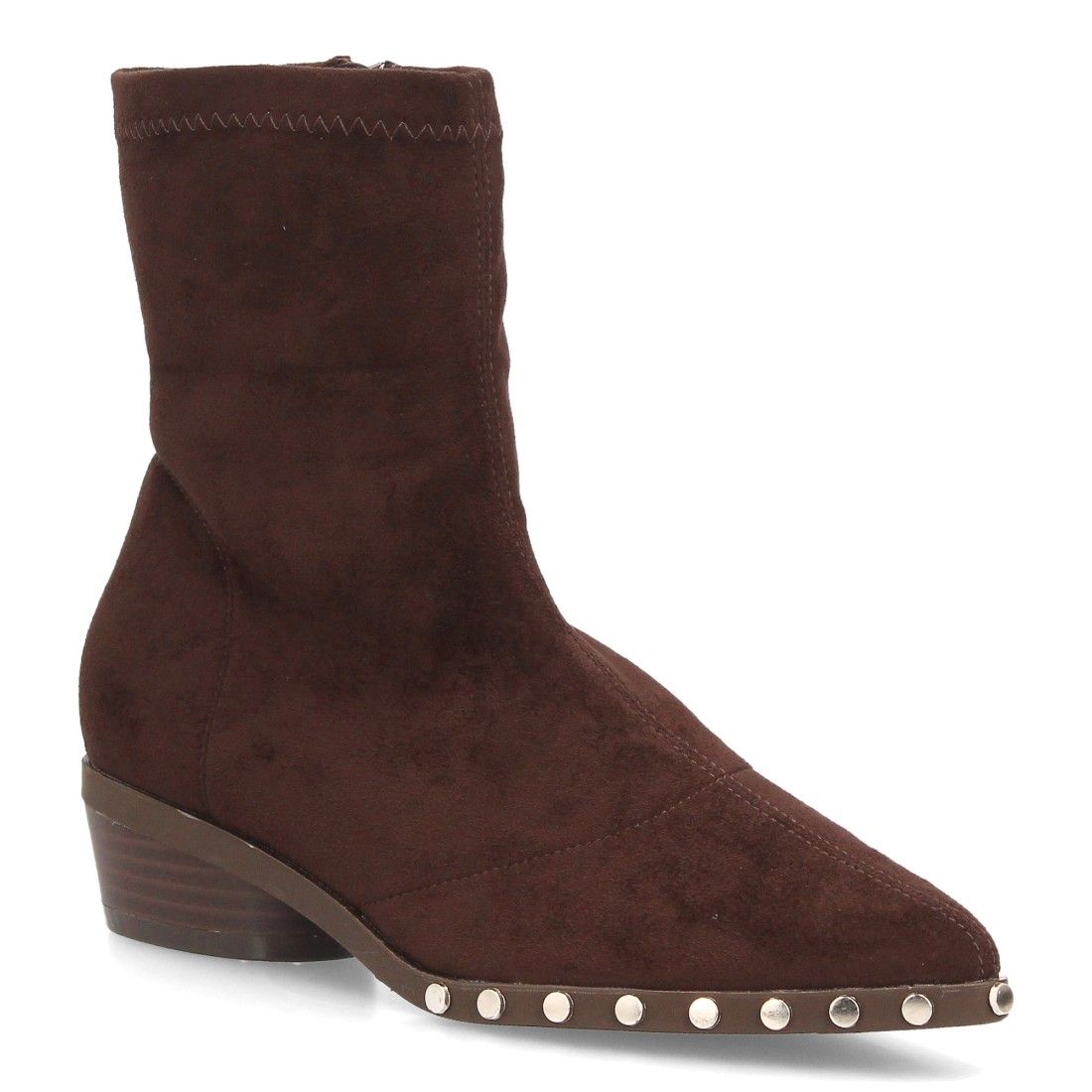 Botines de mujer con tachuelas decorativas — DB-6166 — Café - Imagen 3