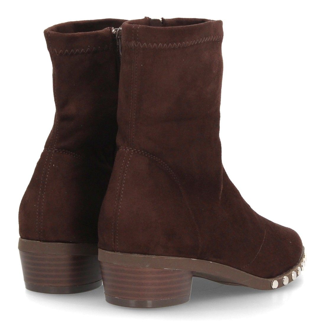 Botines de mujer con tachuelas decorativas — DB-6166 — Café - Imagen 5