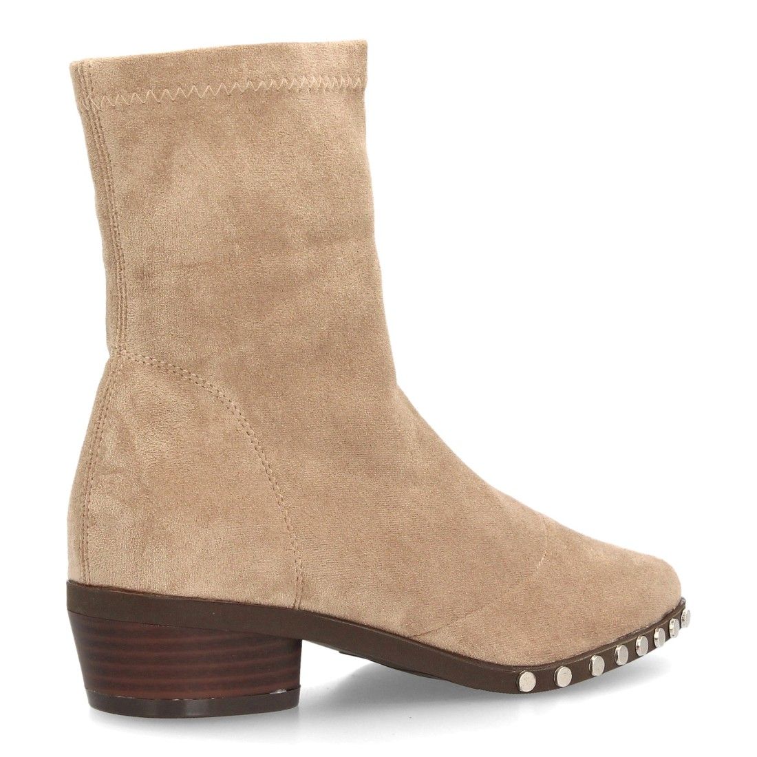 Botines de mujer con tachuelas decorativas — DB-6166 — Beige - Imagen 4