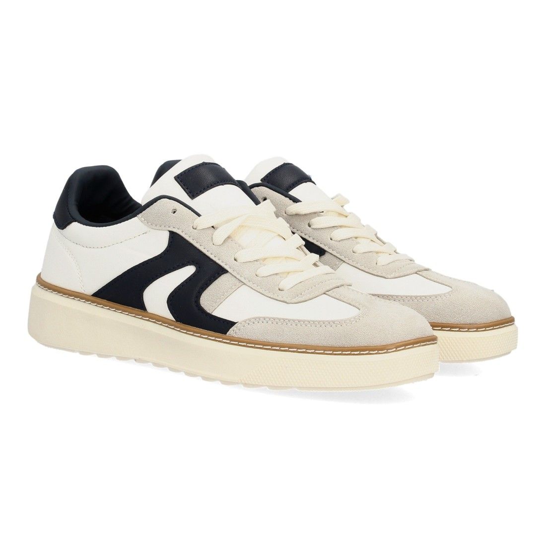 Zapatillas barefoot hombre estilo casual retro — FC-512 — Blanco