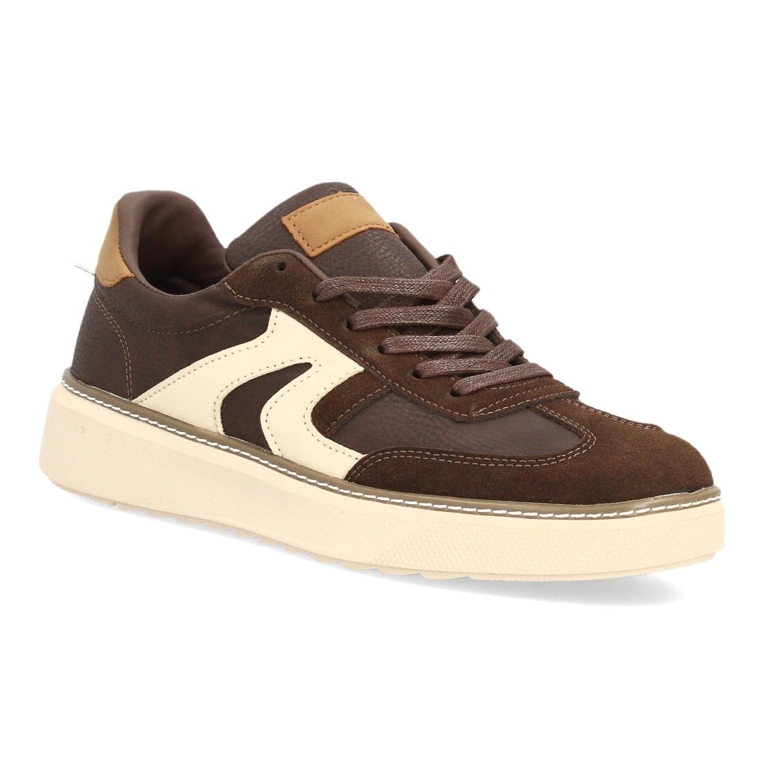 Zapatillas barefoot hombre estilo casual retro — FC-512 — Marrón - Imagen 3