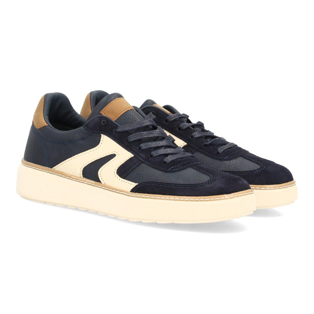 Zapatillas barefoot hombre estilo casual retro — FC-512 — Marino