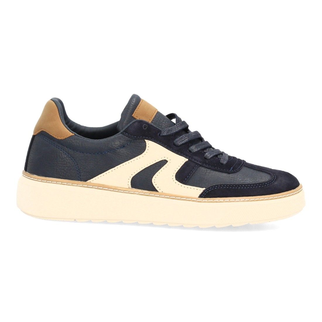 Zapatillas barefoot hombre estilo casual retro — FC-512 — Marino - Imagen 2