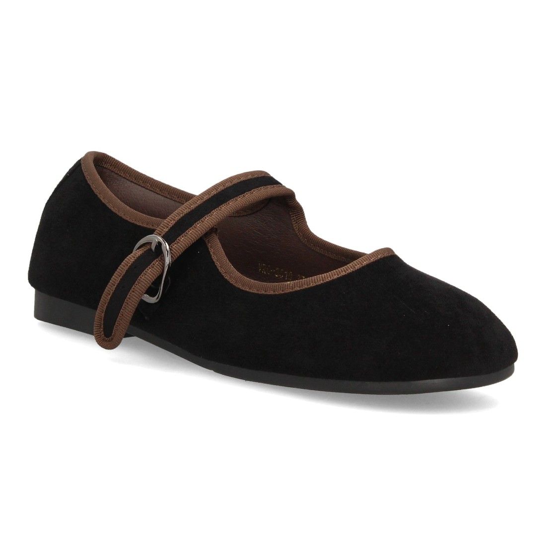 Bailarinas barefoot mujer con hebilla ajustable — VR6-3510 — Negro - Imagen 3