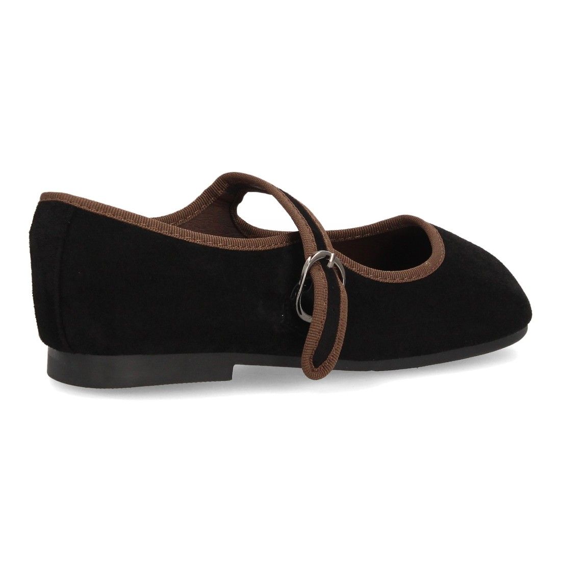 Bailarinas barefoot mujer con hebilla ajustable — VR6-3510 — Negro - Imagen 4
