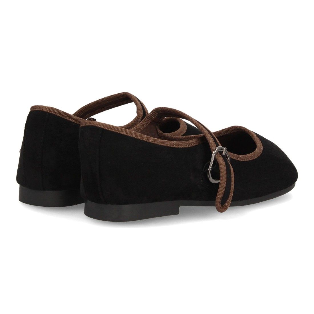 Bailarinas barefoot mujer con hebilla ajustable — VR6-3510 — Negro - Imagen 5