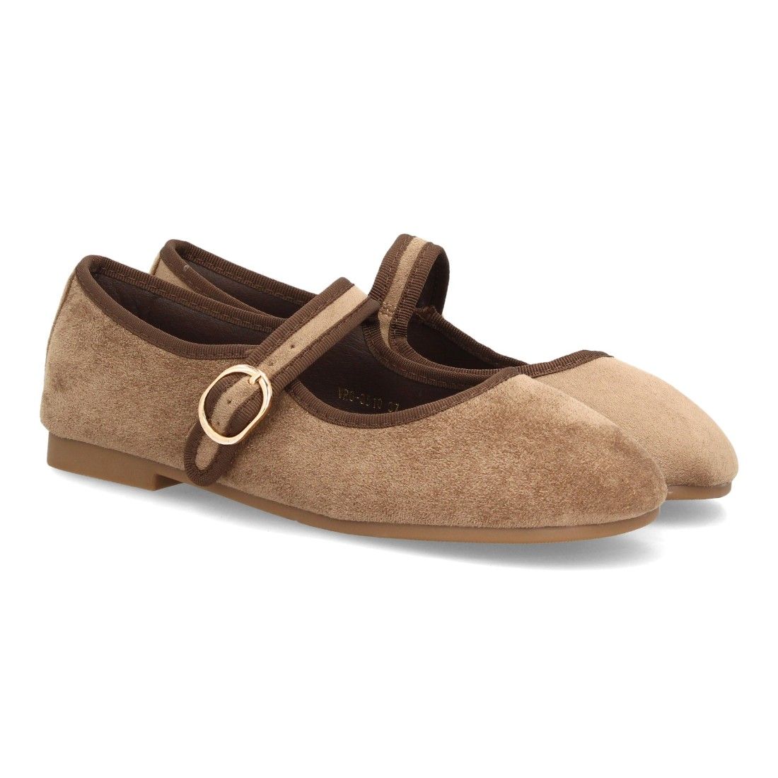 Bailarinas barefoot mujer con hebilla ajustable — VR6-3510 — Kaki