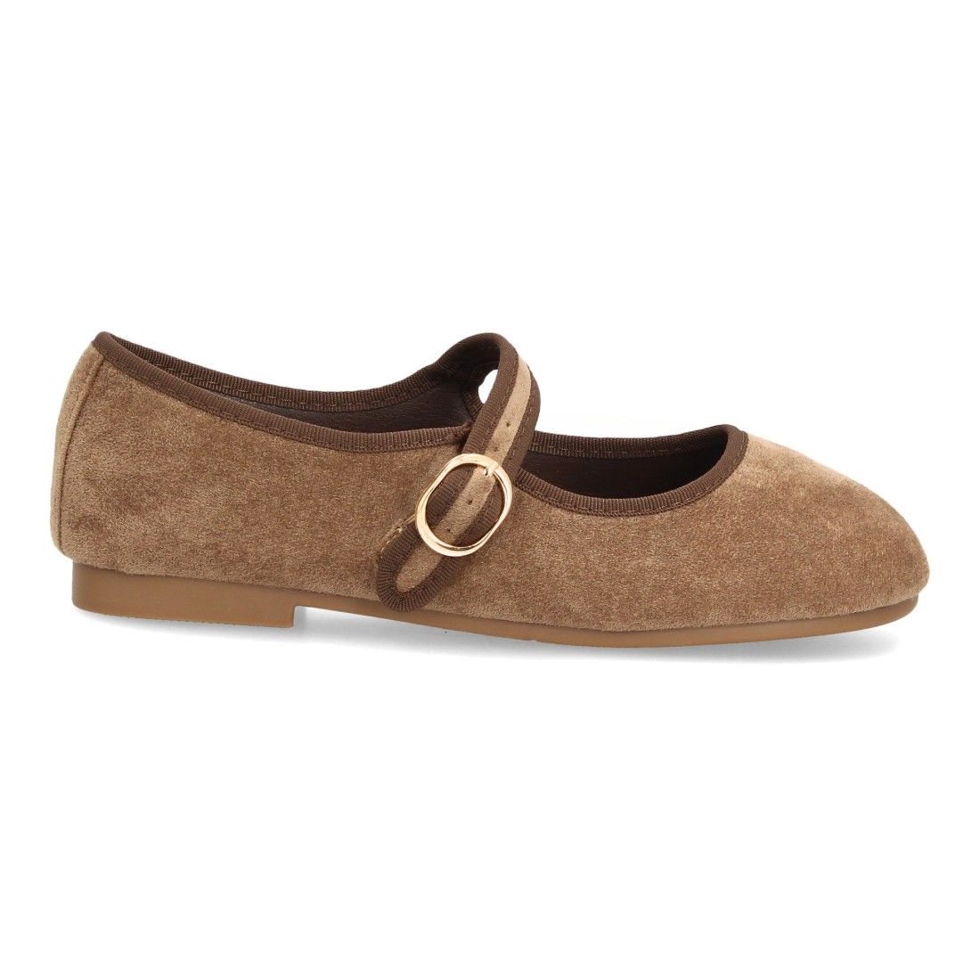 Bailarinas barefoot mujer con hebilla ajustable — VR6-3510 — Kaki - Imagen 2