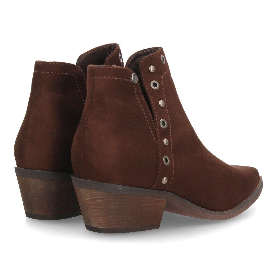 Botines cowboy mujer con detalles metálicos — S-6077 — Marrón - Imagen 5