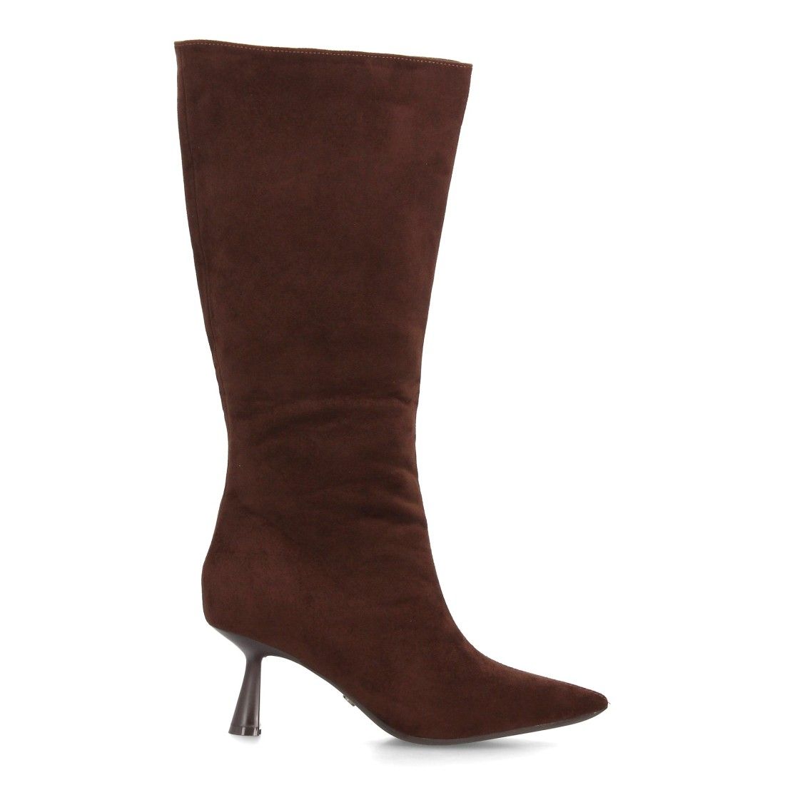 Botas altas elegantes para mujer de tacón fino — S-6089 — Marrón - Imagen 2