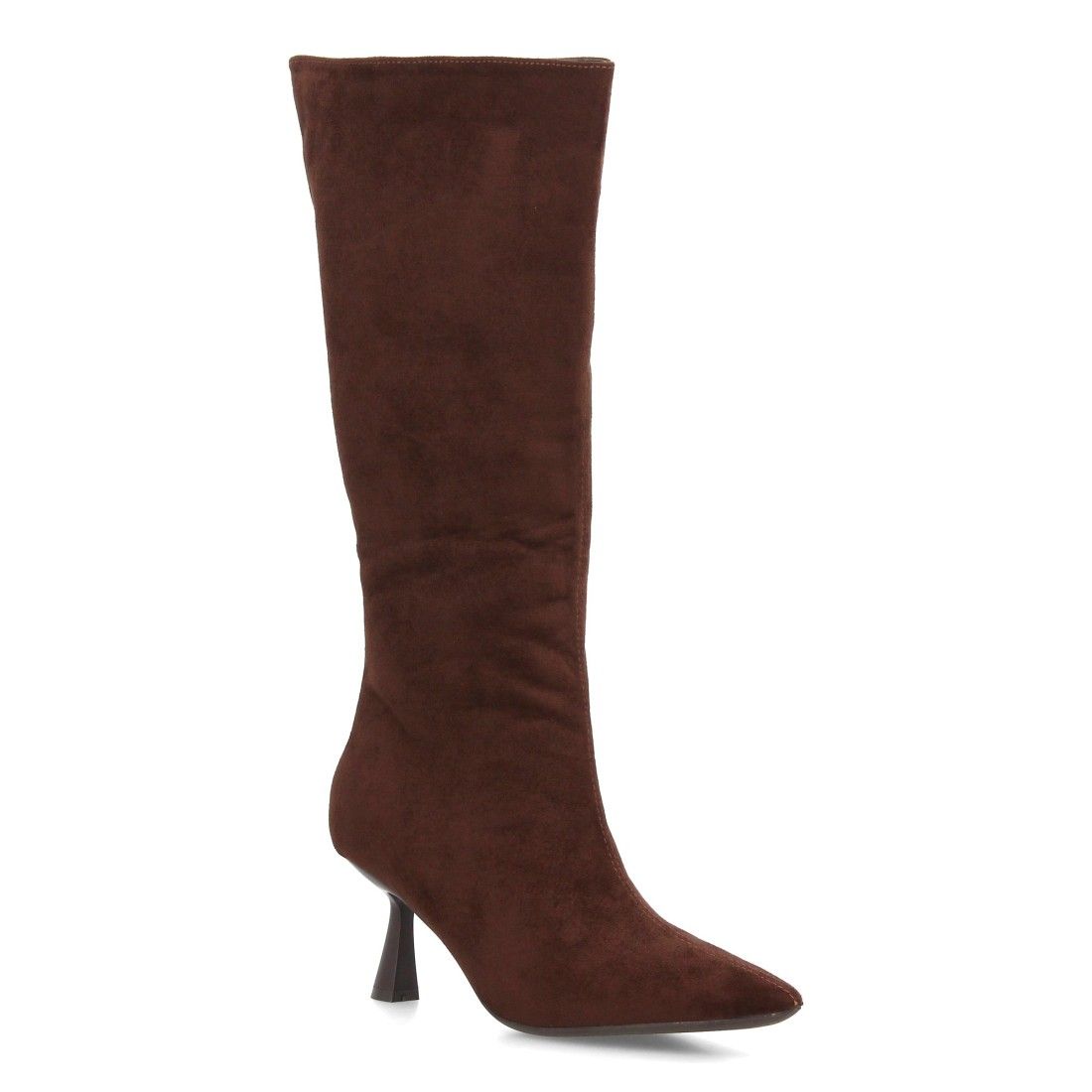Botas altas elegantes para mujer de tacón fino — S-6089 — Marrón - Imagen 3