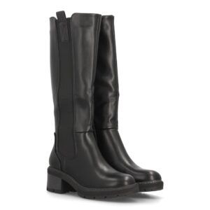 Botas altas tipo Chelsea con elásticos para mujer — YY-162 — Negro