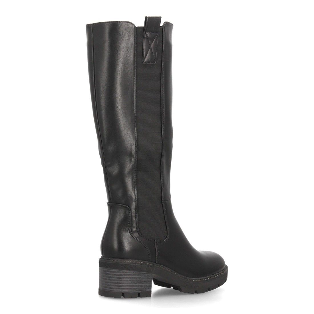 Botas altas tipo Chelsea con elásticos para mujer — YY-162 — Negro - Imagen 4
