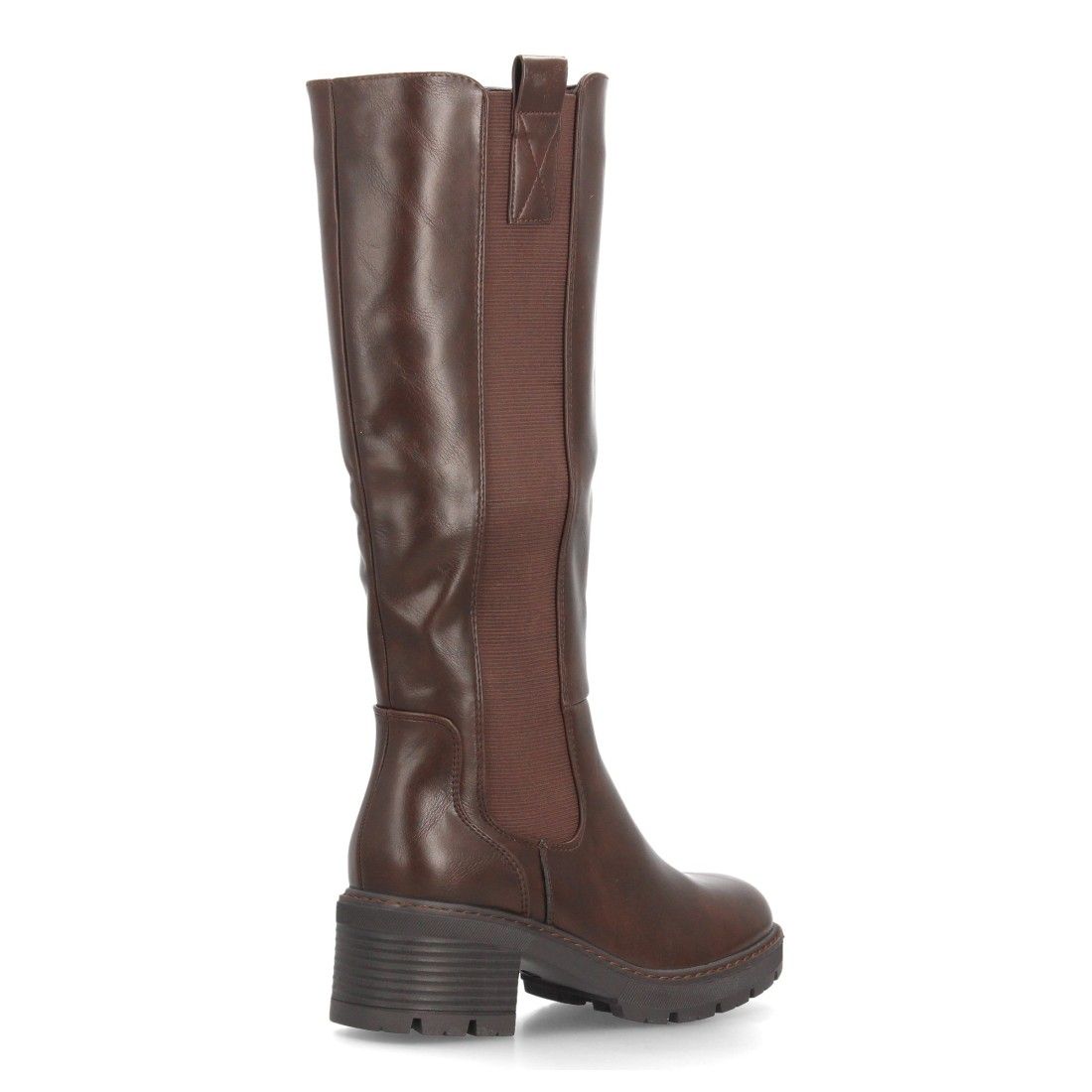 Botas altas tipo Chelsea con elásticos para mujer — YY-162 — Marrón - Imagen 4