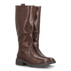 Botas altas mujer estilo ecuestre cierre de cremallera — YY-120 — Marrón