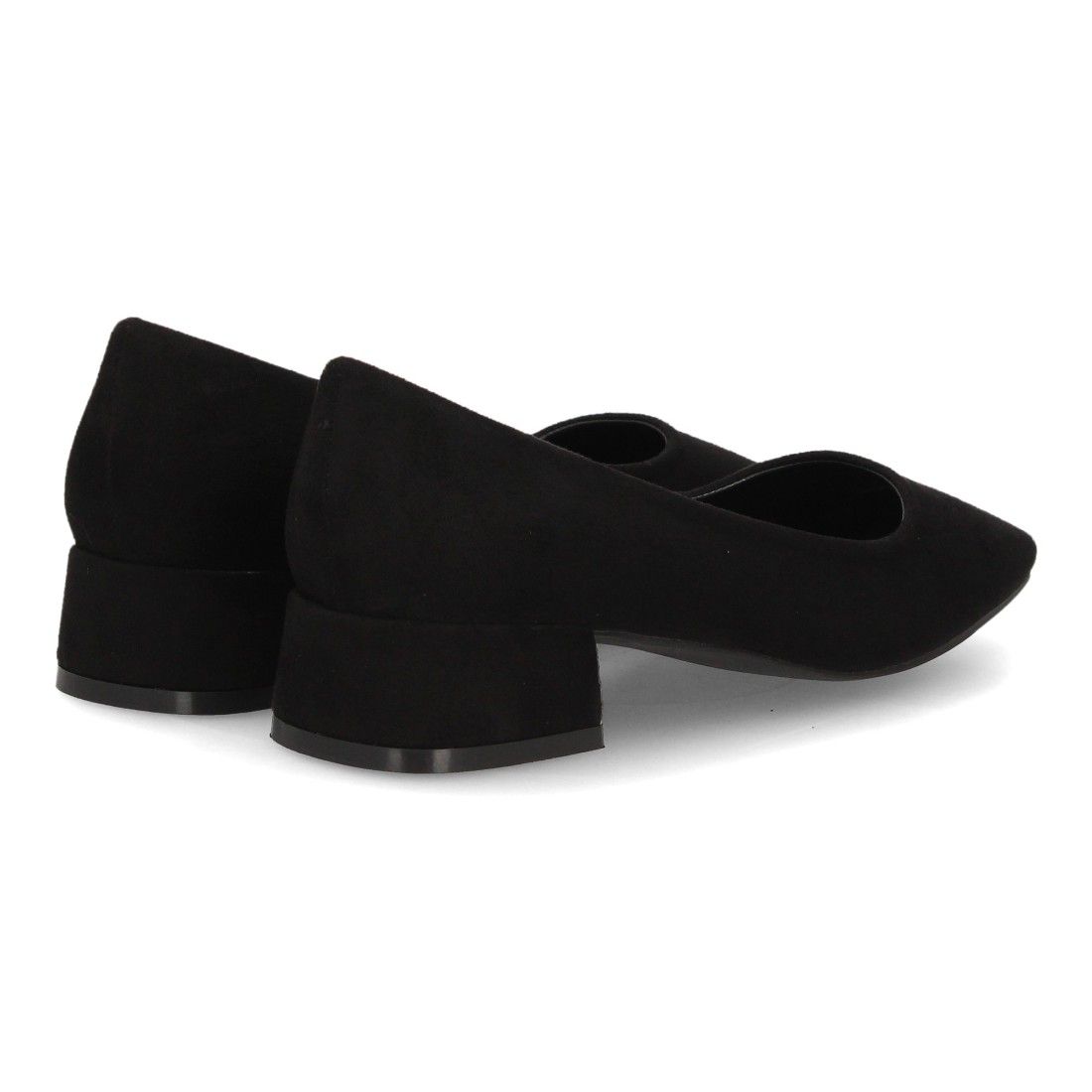 Merceditas elegantes con tacón bajo para mujer — HH996 — Negro - Imagen 5