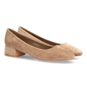 Merceditas elegantes con tacón bajo para mujer — HH996 — Kaki